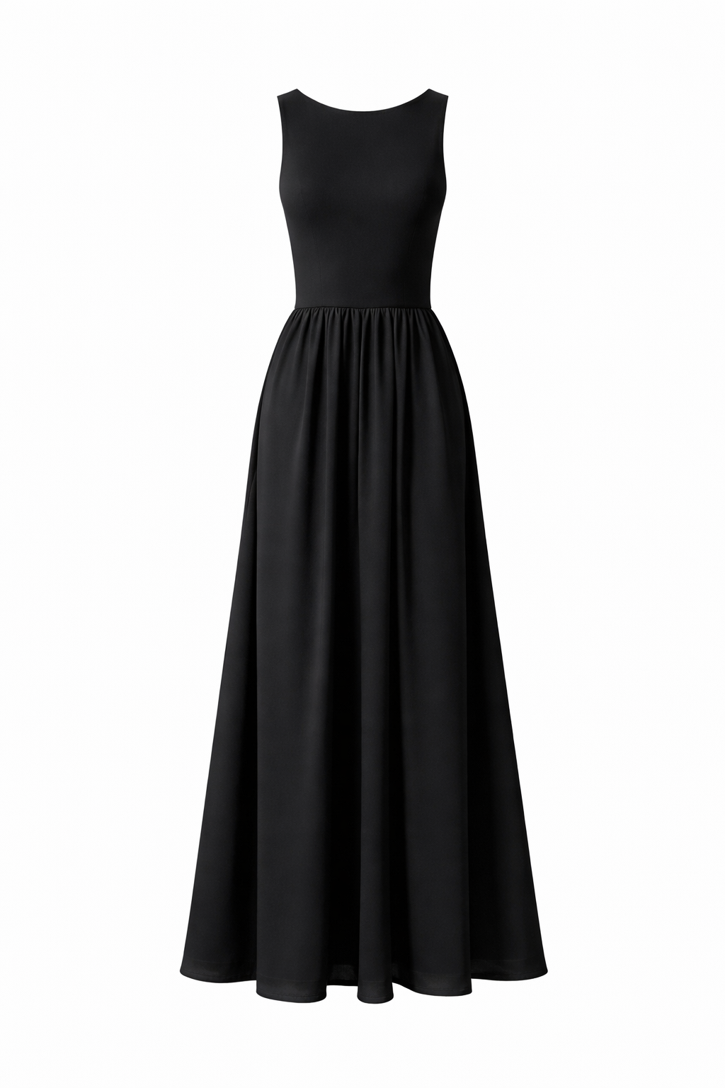 Black Cut Out Maxi Dress for Women Korean Style India