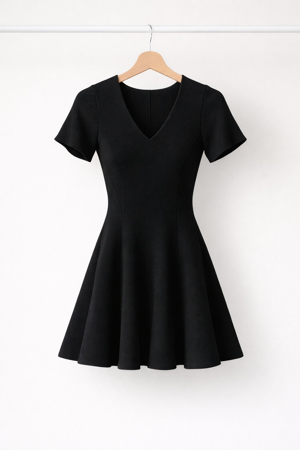 Black Fit and Flare Mini Dress for Women K Fashion India