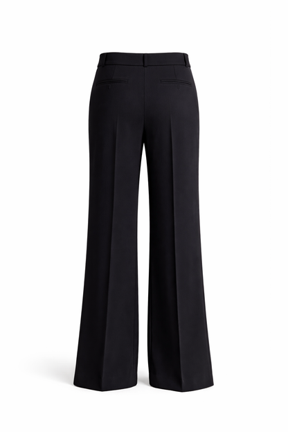 Black Chain Detail Tailored Trousers for Women Korean Fashion India