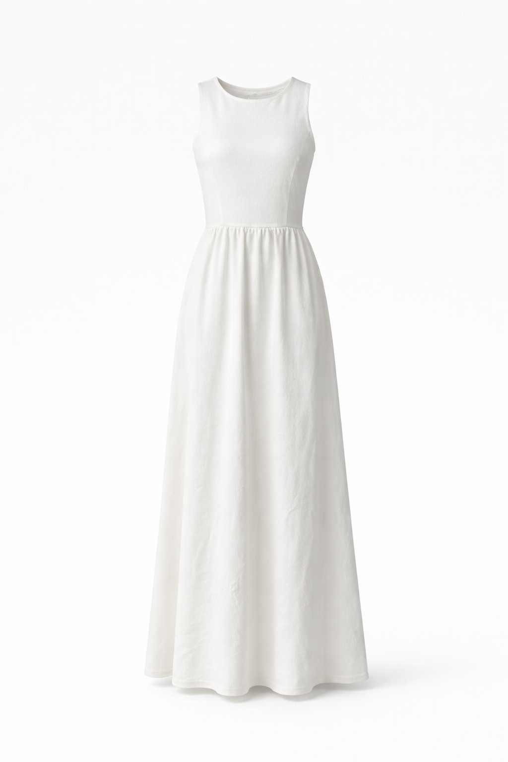 White Cut Out Maxi Dress for Women Korean Fashion India