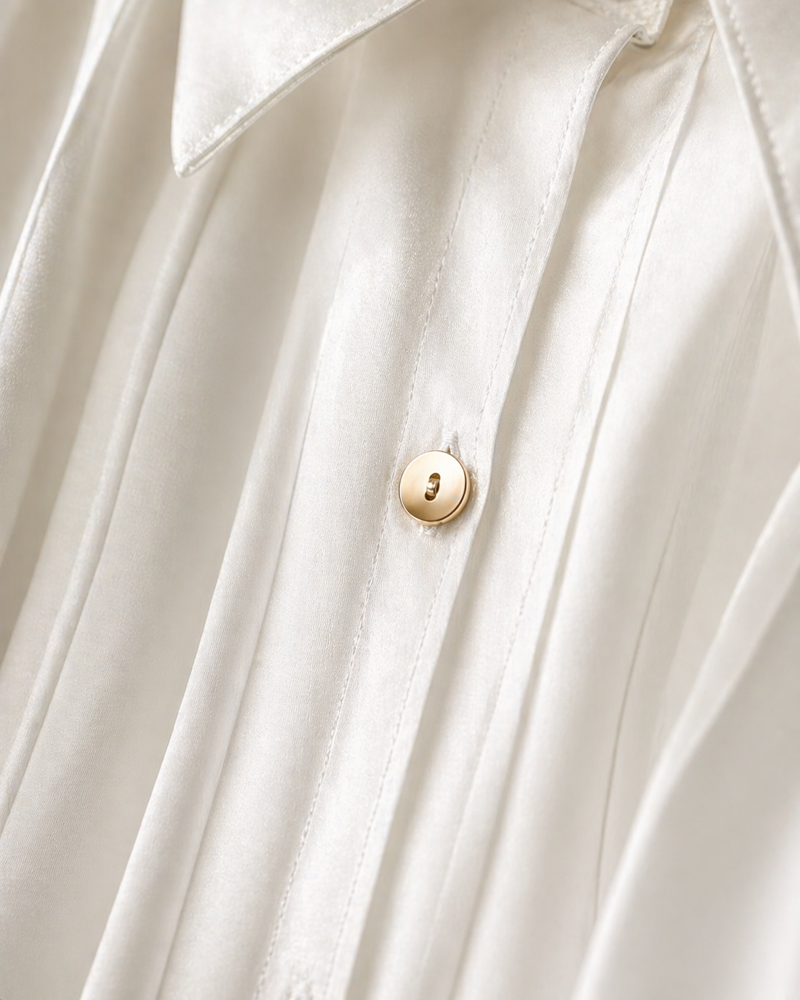 Ivory Soft Pleat Classic Shirt for Women K Fashion India