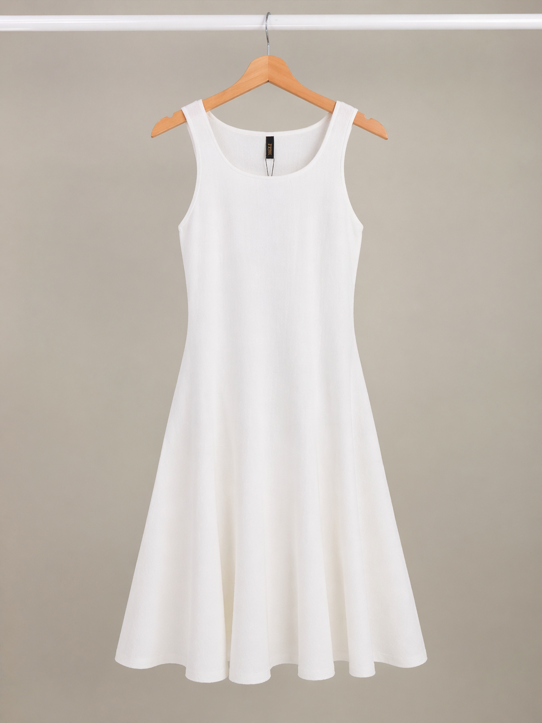 Ivory Fit and Flare Dress for Women Korean Western Wear India