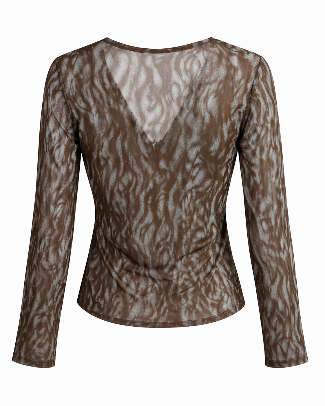 Chocolate Marble Print Wrap Top for Women Korean Style India