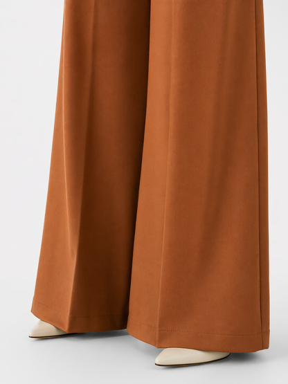 Amber Wide Leg Trousers for Women Korean Style Western Wear India