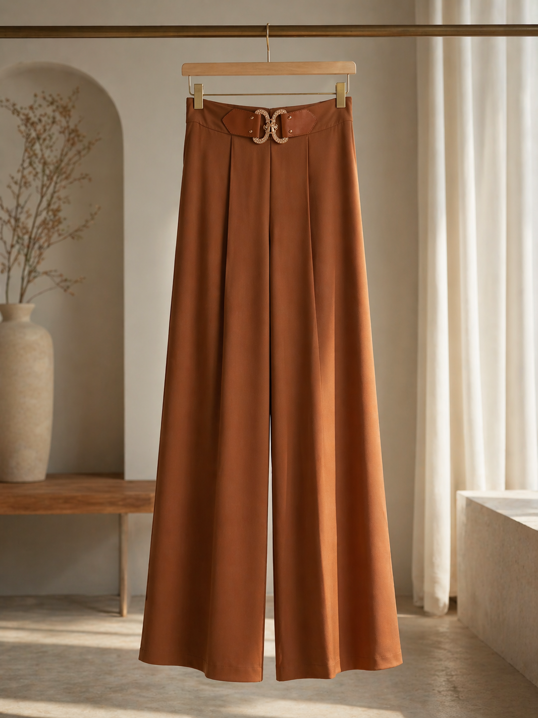 Amber Wide Leg Trousers for Women Korean Style Western Wear India