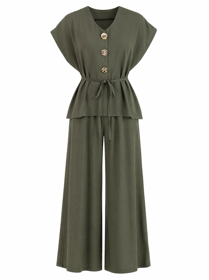 Olive Green Chic Co Ord Set for Women K Fashion India