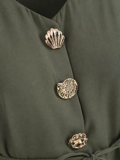 Olive Green Chic Co Ord Set for Women K Fashion India