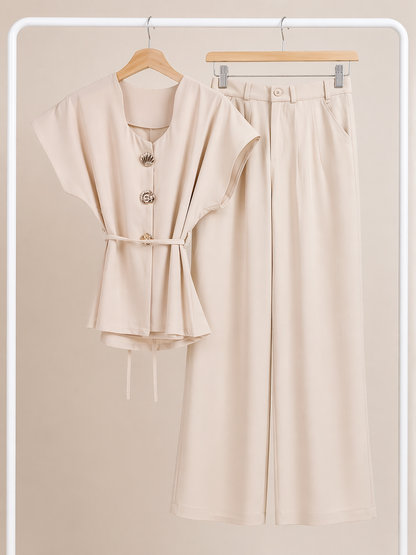 Champagne Cream Co Ord Set for Women K Fashion India