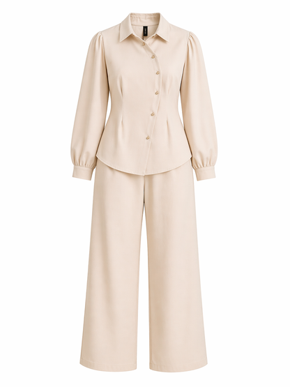 Champagne Matching Co Ord Set for Women Korean Style India