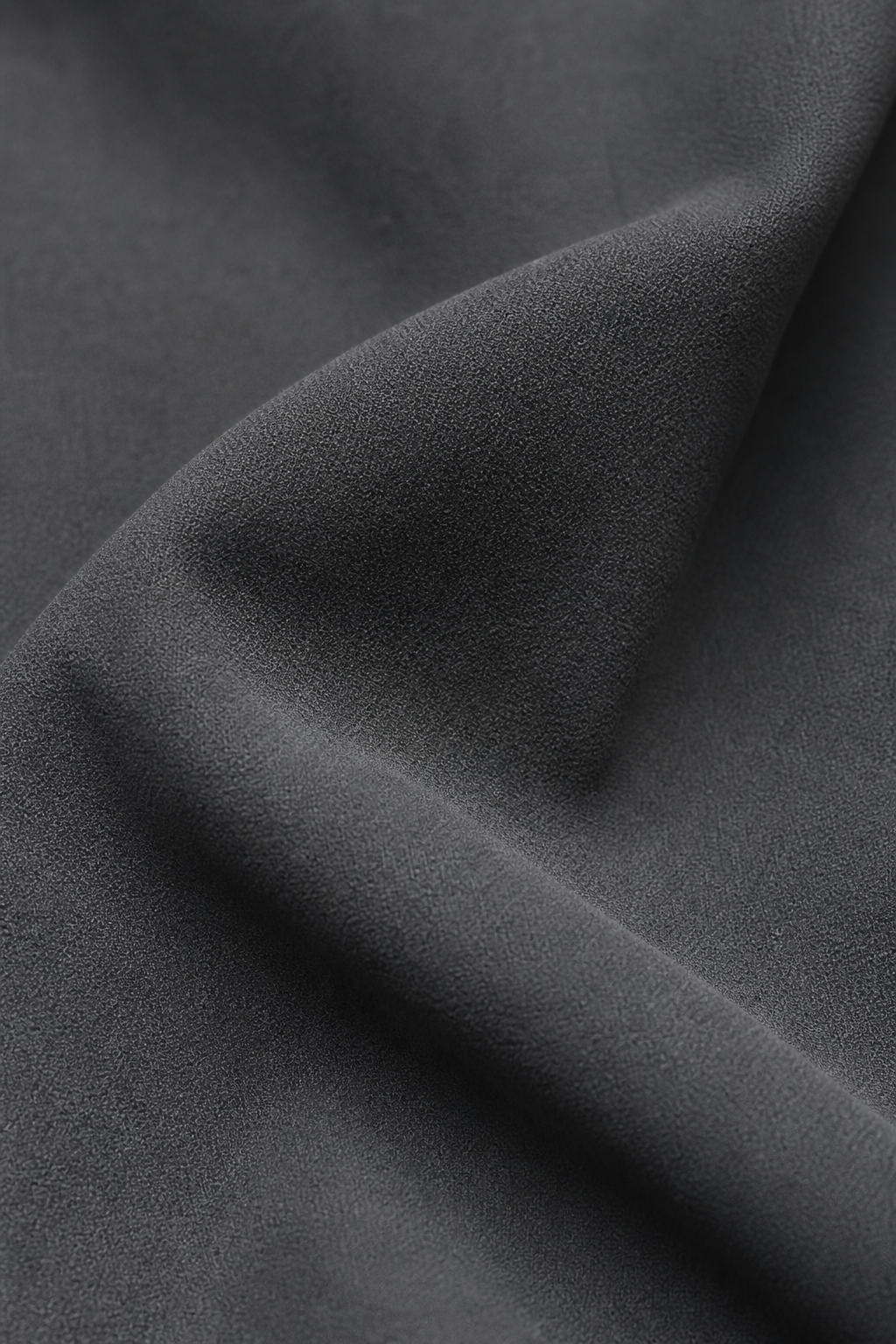 Charcoal Wide-Leg Pleated Pants