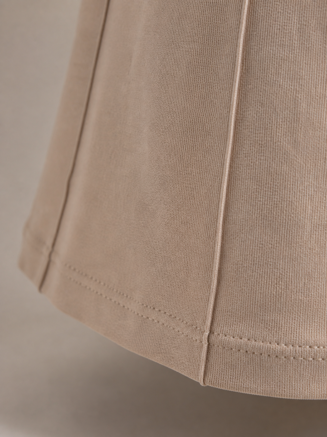 Beige High-Waist Flare Pants